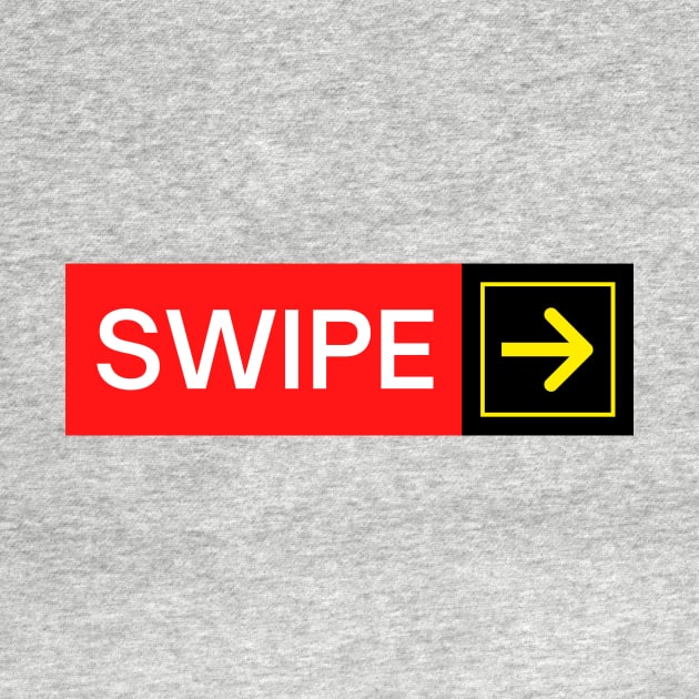 Airport Runway Signage - Swipe Right by Bon Voyage Tees